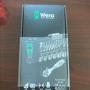 Wera Tool-Check PLUS Set with Green Accents. Brand New Unopened.